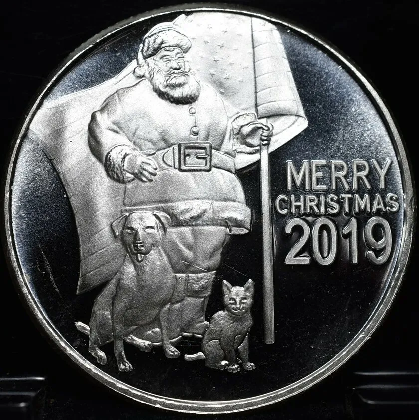 $2 Fine Silver Coin – Christmas Holiday Tree - Bullion Mart