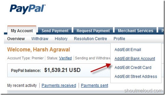 How do I transfer funds to my bank account? | PayPal IN