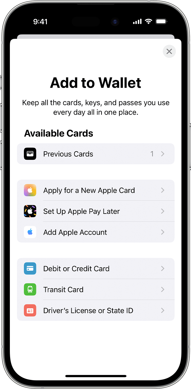 Adding Chase to Apple Wallet | Chase UK