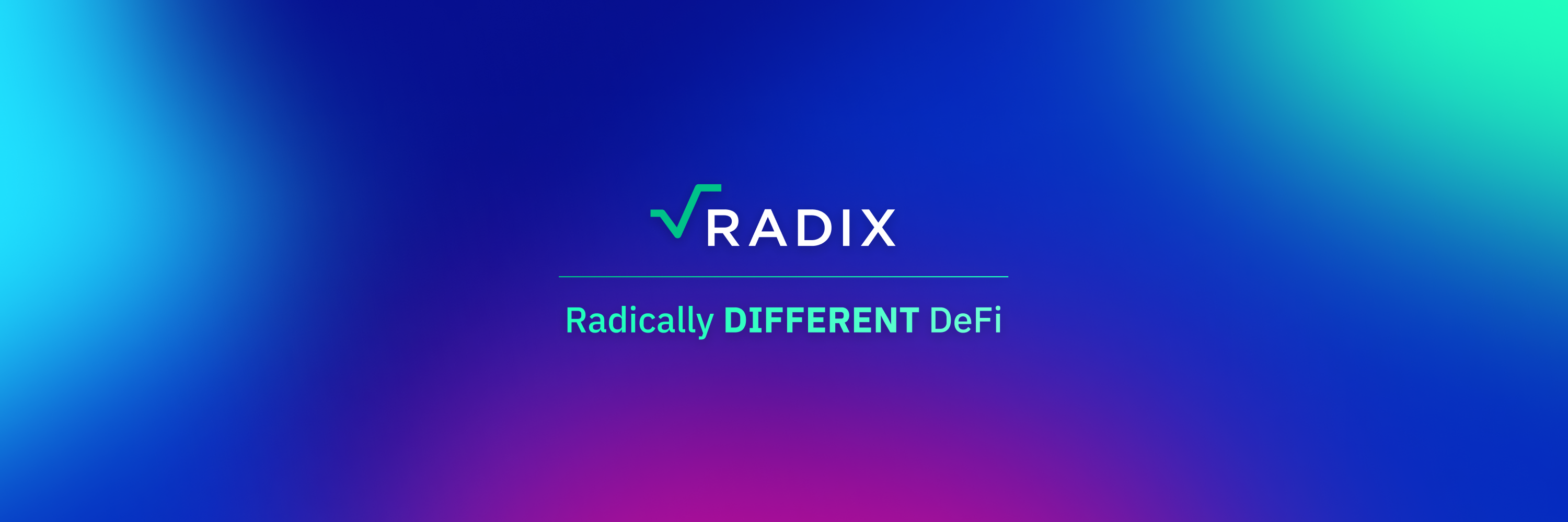 Radix DLT | Radically Better Web3