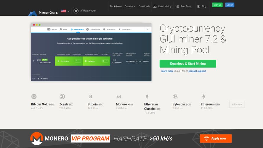 Guide to MinerGate multicurrency mining pool | cryptolove.fun