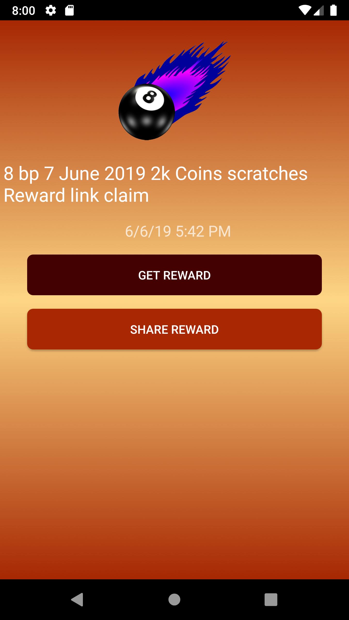 Get coins 8 ball pool Free Rewards