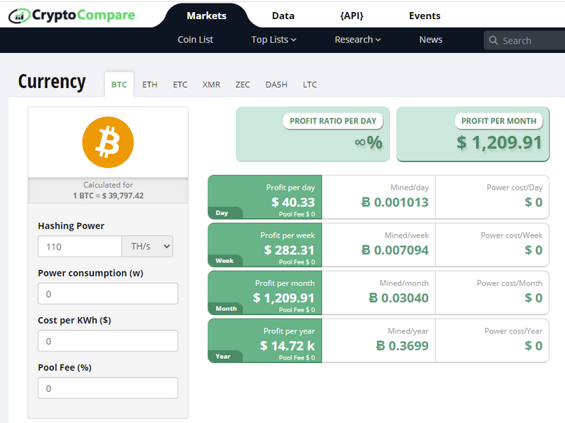 #1 Bitcoin Mining Calculator for Hash Rate ( Profits)