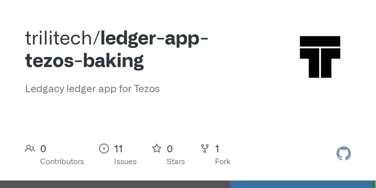 GitHub - obsidiansystems/ledger-app-tezos: Ledger app for Tezos