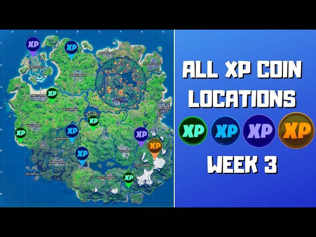 All Fortnite Season 4 Week 3 XP Coin Locations