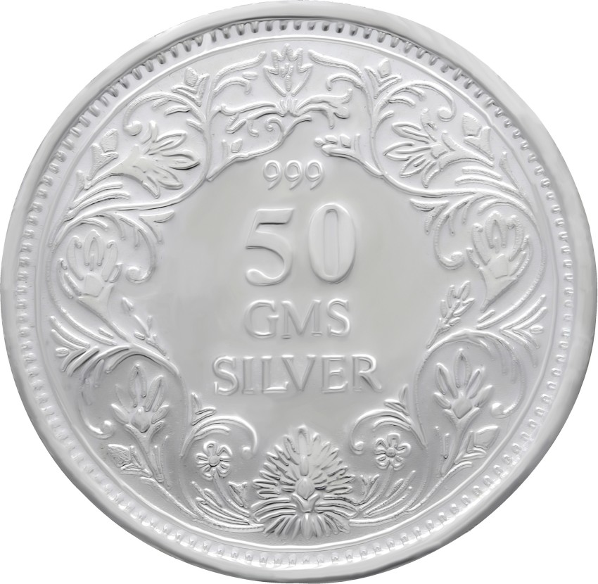 Fine Silver Coin 50 gram - Sawansukha Jewellers