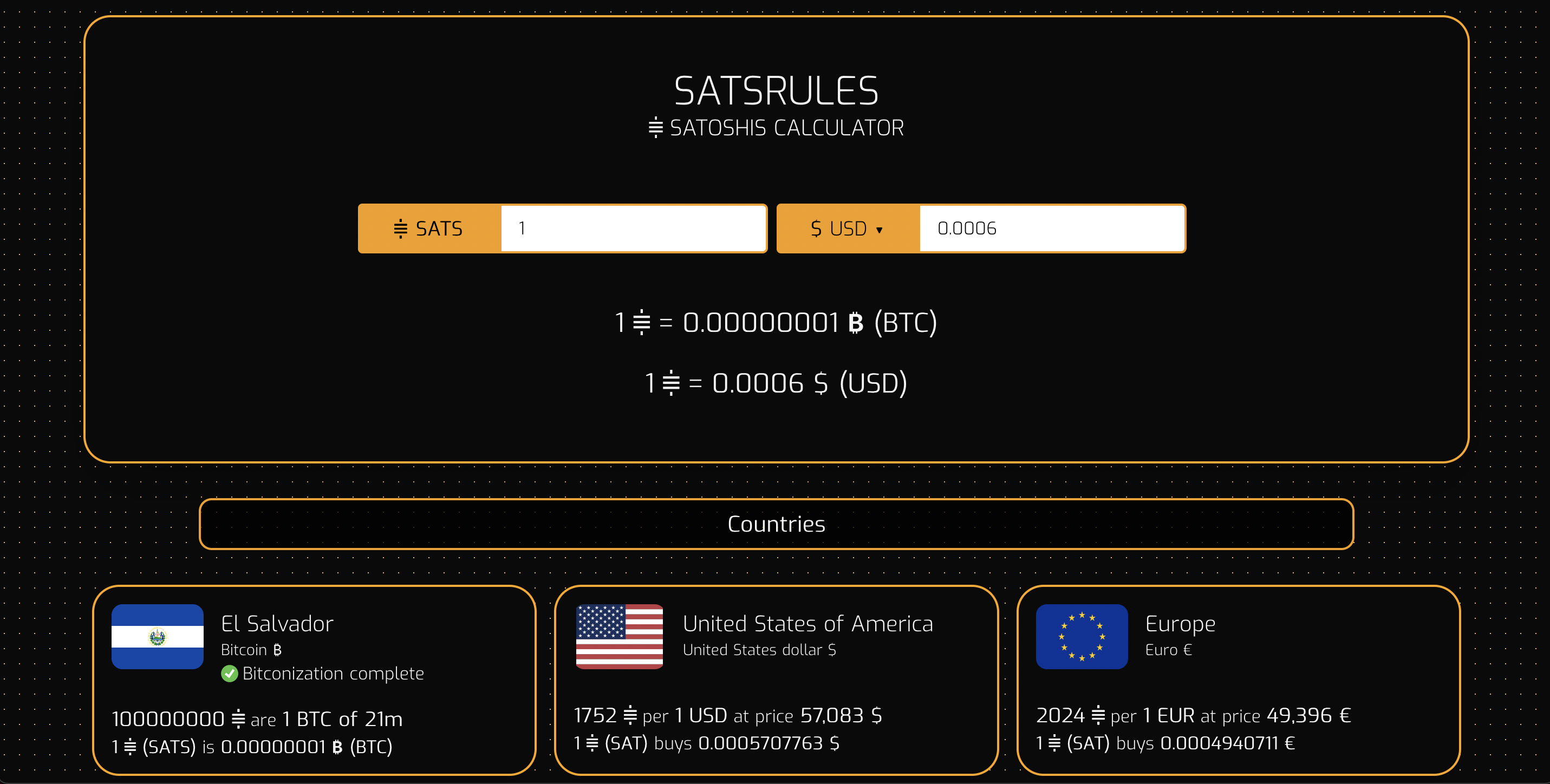 Convert 1 SATS to USD - Satoshi price in USD | CoinCodex