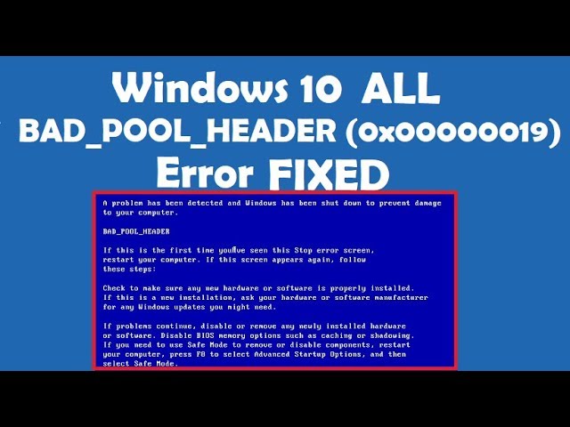 How to fix Bad Pool Header on Windows 10 | SoftwareKeep