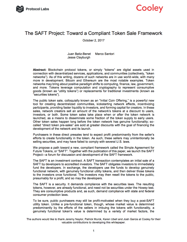 Token Sale Agreement: How to Use a TSA in Treasury Fundraising Rounds