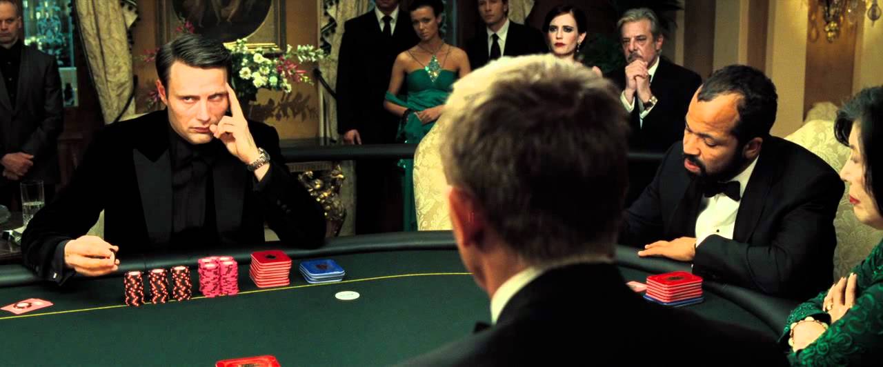 James Bond's tense poker game in Casino Royale tops best movie gambling scenes