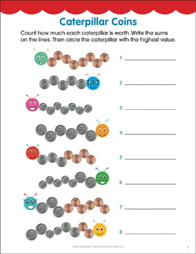 Hands-On Fun with Coin Caterpillars | Primarily Speaking