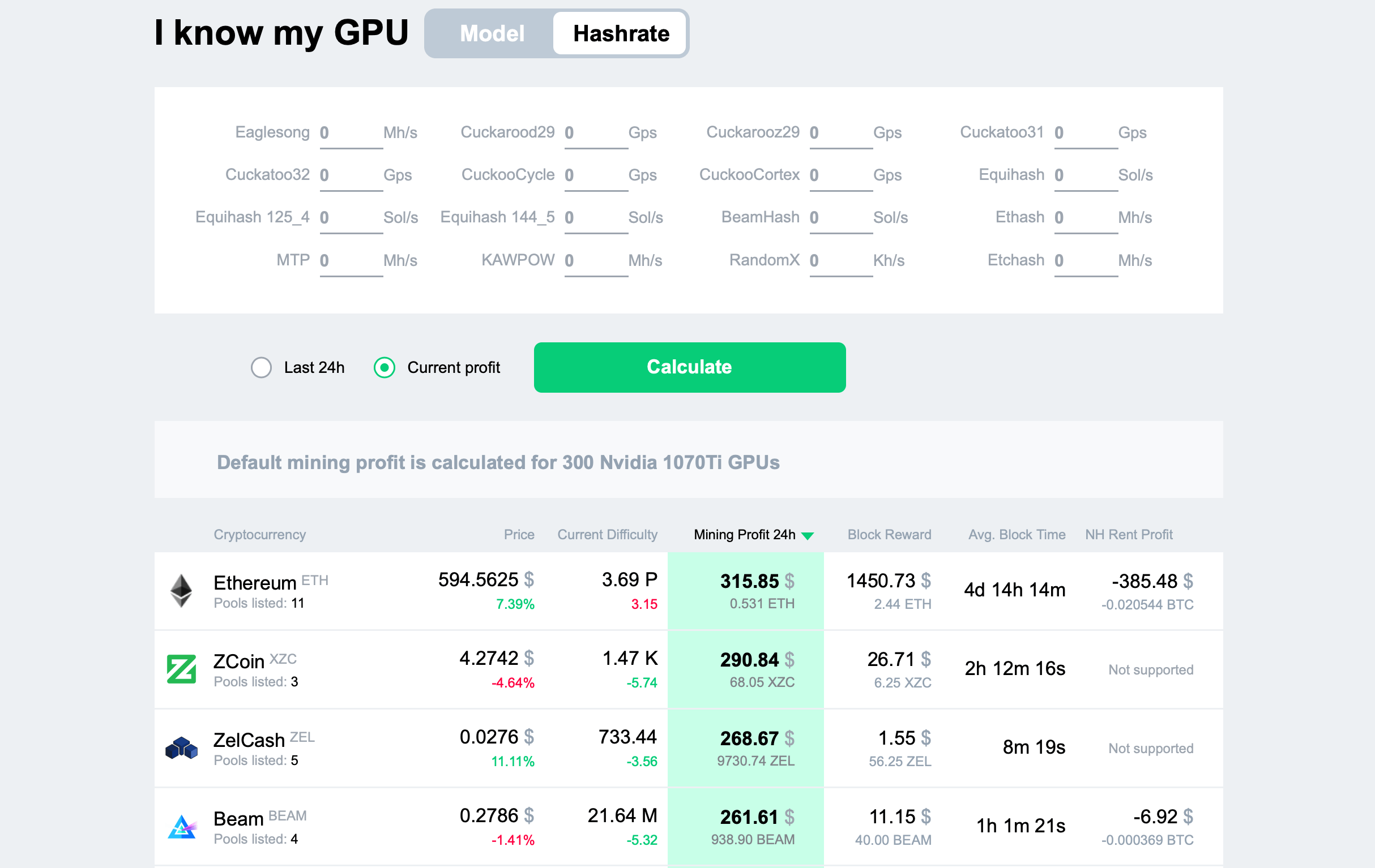 Bitcoin Mining Calculator