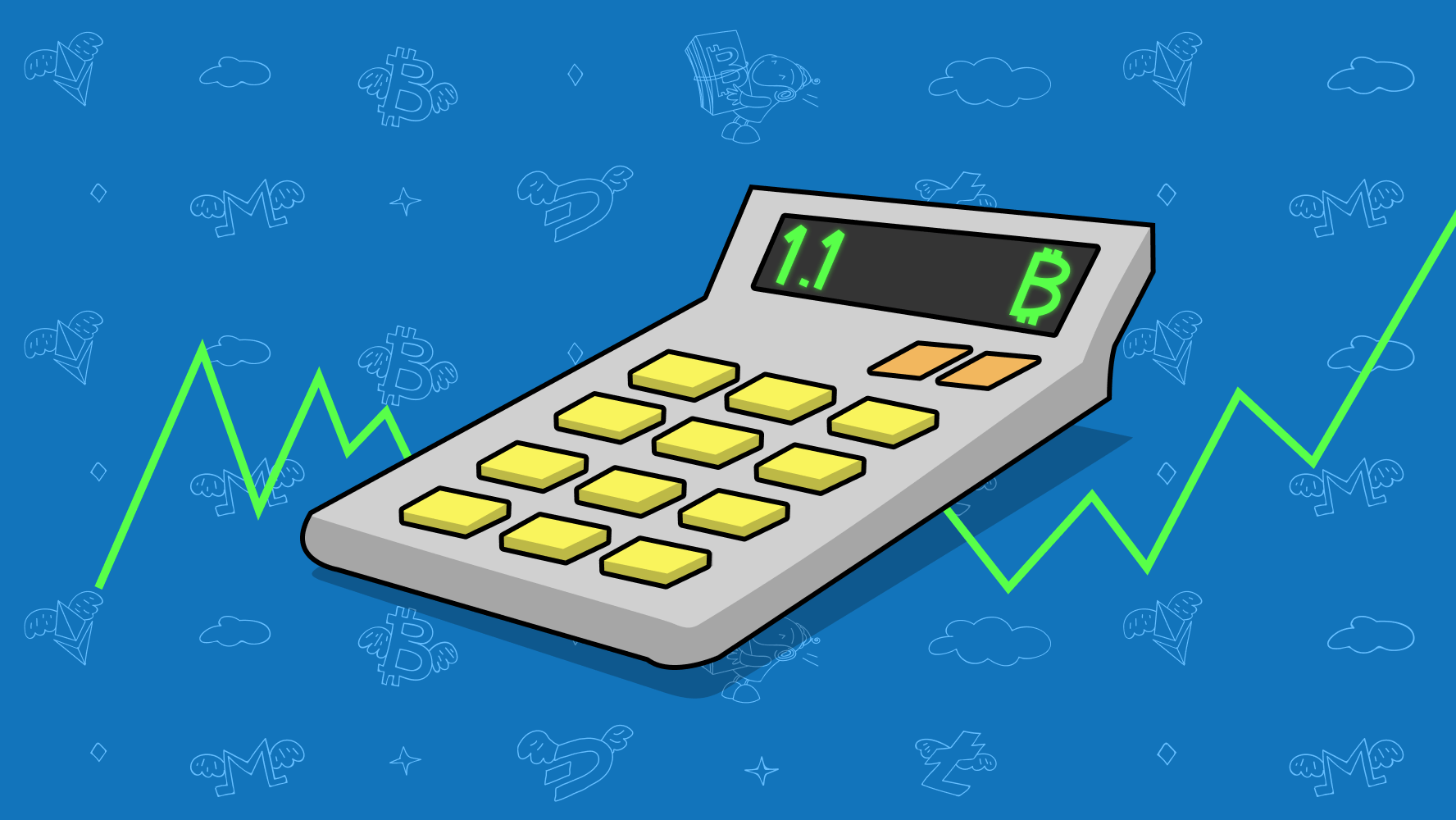Calculator and cryptocurrency converter