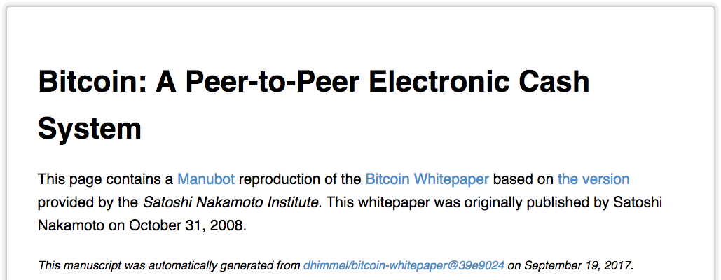 Fermat's Library | Bitcoin: A Peer-to-Peer Electronic Cash System annotated/explained version.