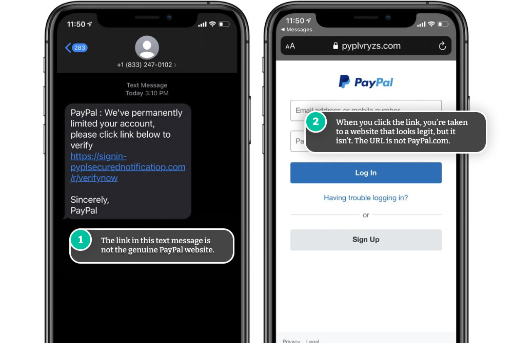 Solved: Text message about payment I didn't authorise - PayPal Community