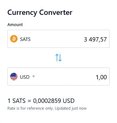 Bitcoin to US Dollar or convert BTC to USD