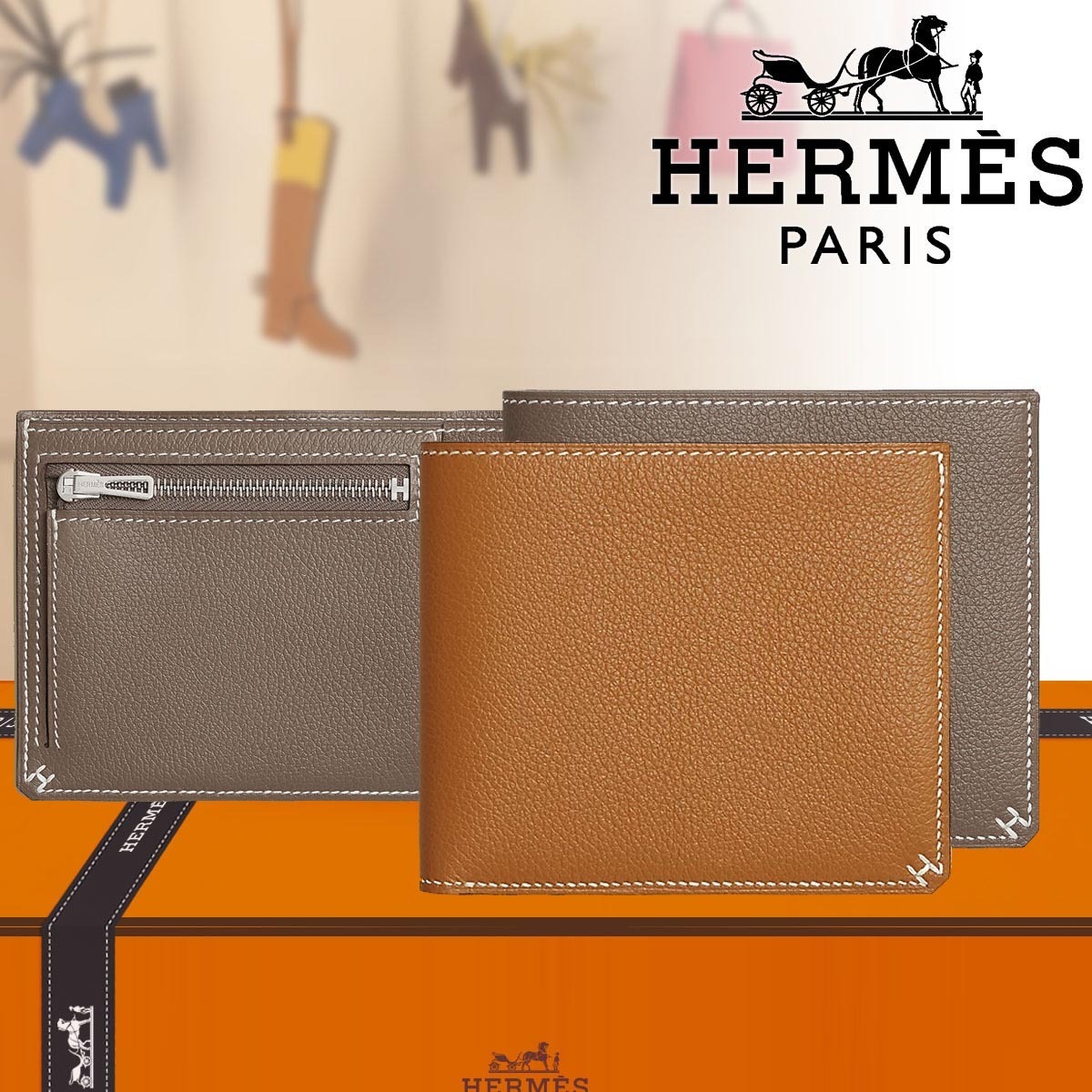 Shop HERMES Men's Wallets & Card Holders | BUYMA