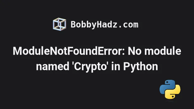 Modulenotfounderror No Module Named Crypto: Debugged - Position Is Everything