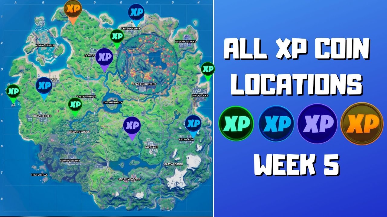 Fortnite: Where To Find All Week 15 XP Coins