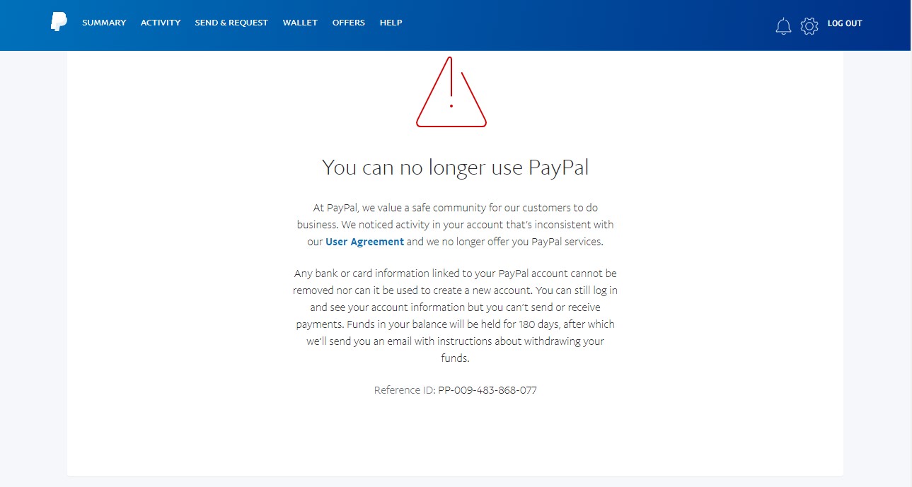 PayPal account limited - Under What could I do - PayPal Community