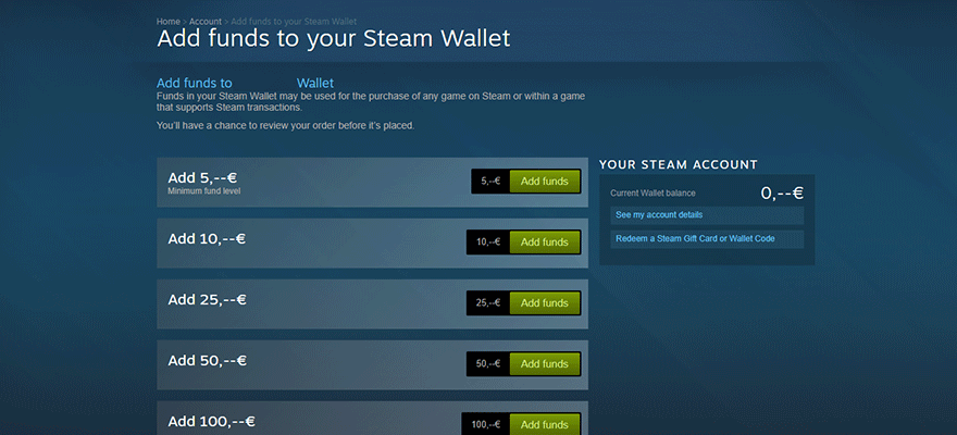 How to Gift Money on Steam