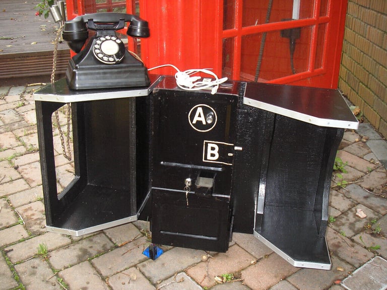 Manipulating telephone coin boxes.