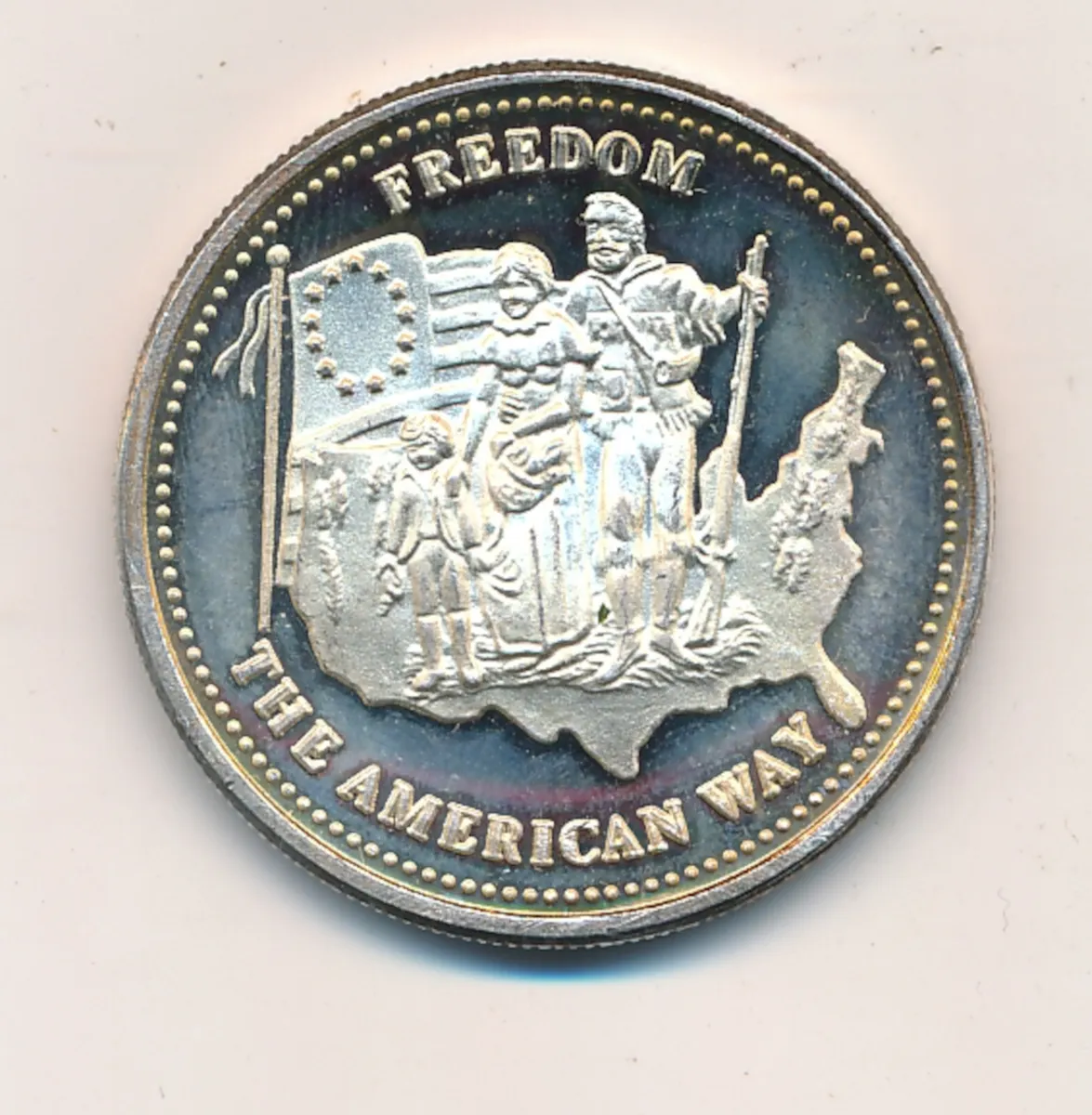 JOHNSON MATTHEY 1 oz Silver Round Freedom The American Way Fine Silver $ - PicClick