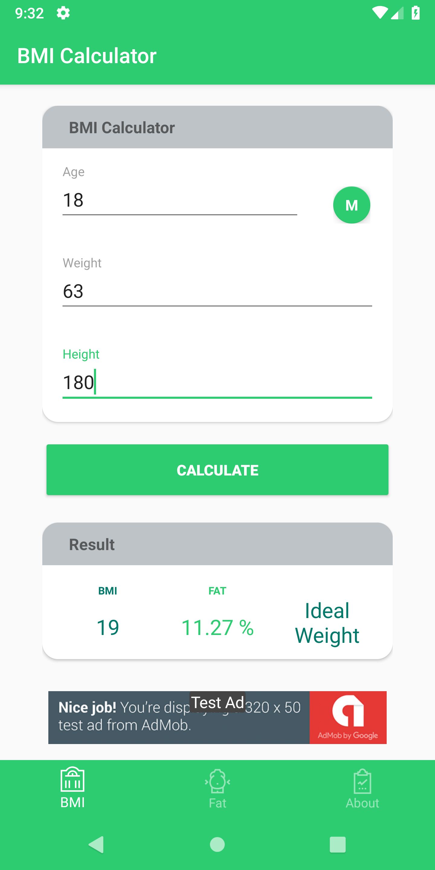 BMI Calculator - Android App Source Code by Elveeinfotech | Codester