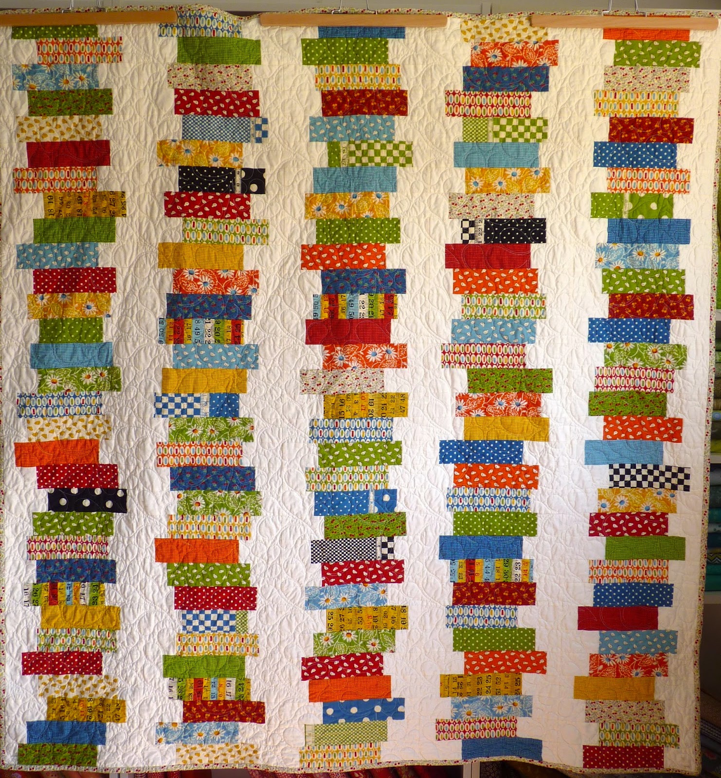 Scrap coin quilt -