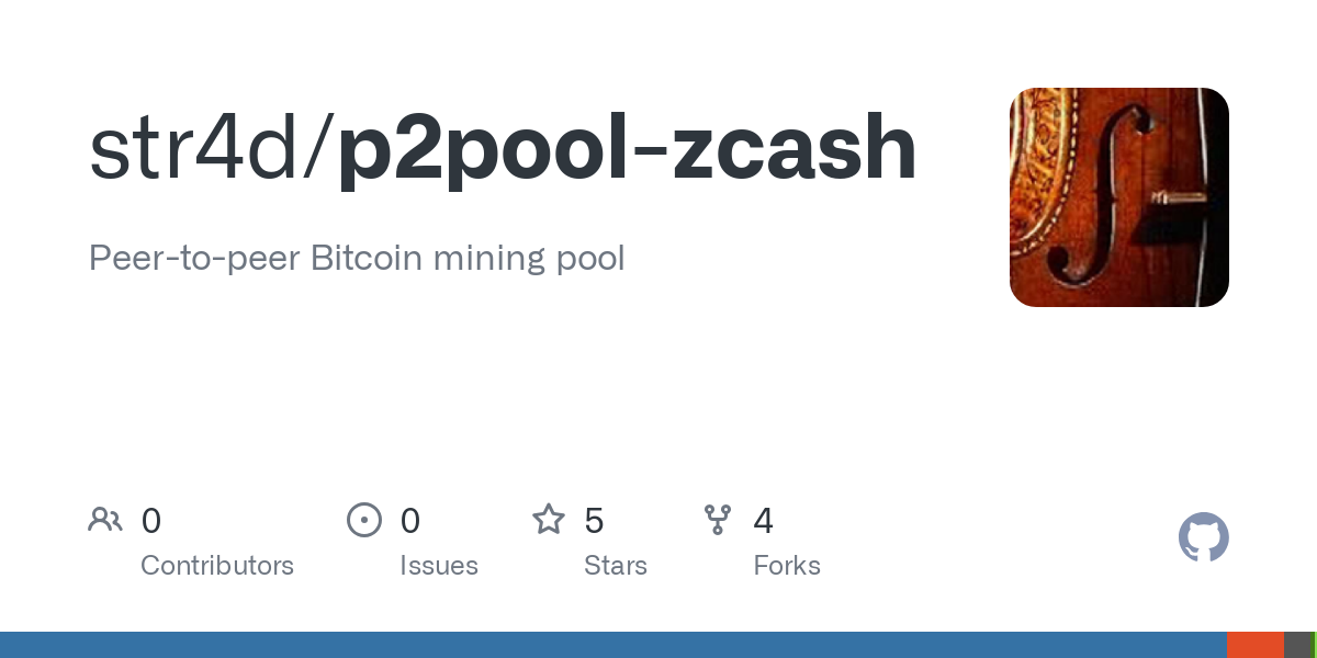 GitHub - str4d/p2pool-zcash: Peer-to-peer Bitcoin mining pool