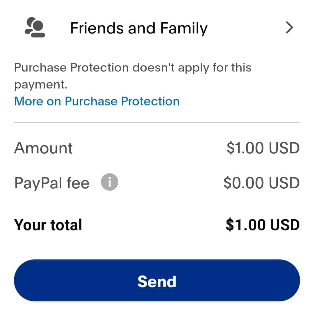 Why can I no longer send friends and family payments to Business accounts? | PayPal ID