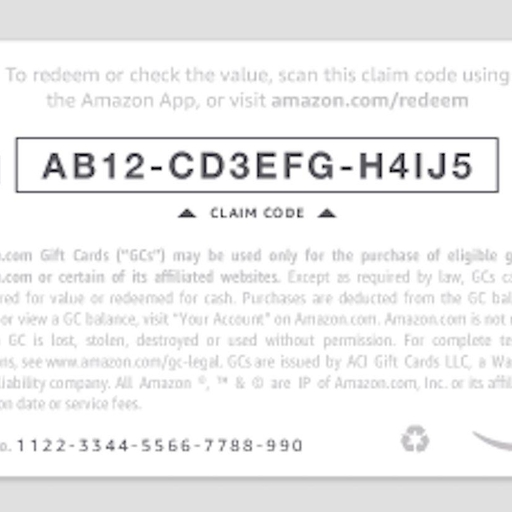 Where Is The Claim Code On An Amazon Gift Card?