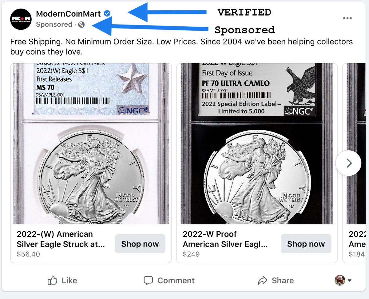 Facebook Commerce Policy - Can't Sell Coins? - Coin Community Forum