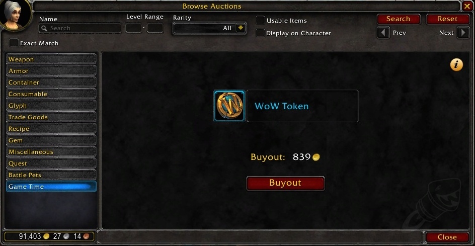 Blizzard adds the the WoW Token (gold buying) to Classic World of Warcraft | ResetEra