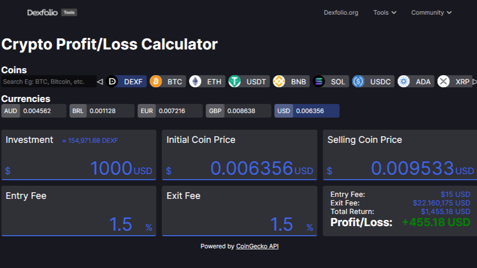 RollerCoin Calculator