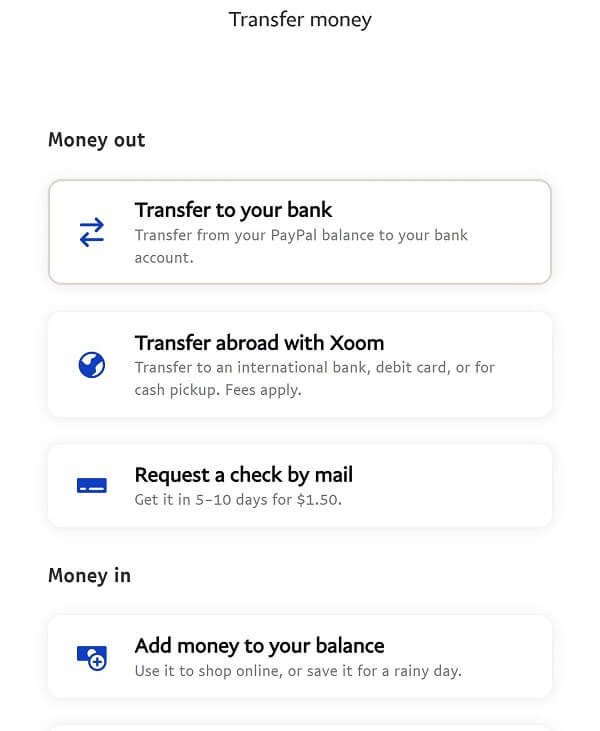 How do I withdraw money to my bank account? | PayPal IE