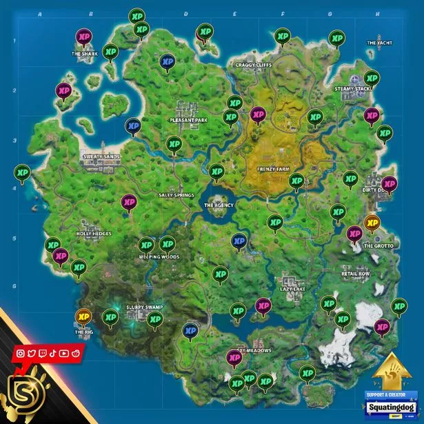 All Fortnite Season 3 Week 5 XP Coin Locations