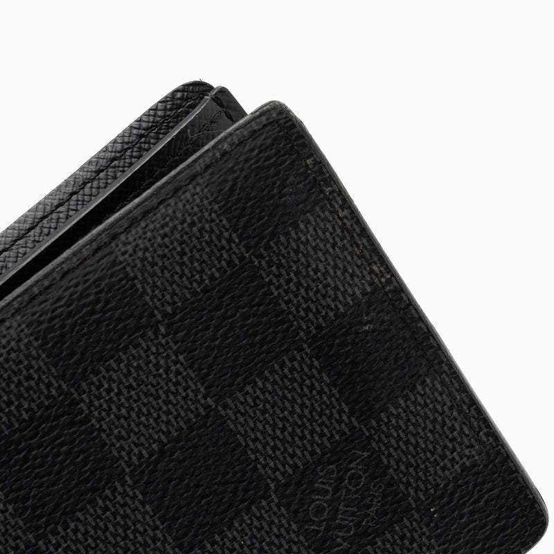 Louis Vuitton Slender ID Wallet Damier Graphite Black 