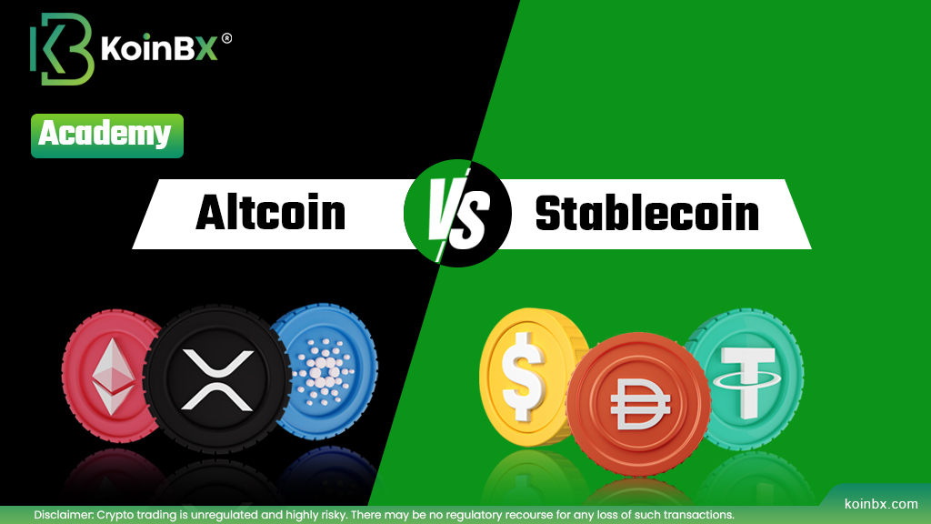 Understanding Altcoin Vs Stablecoin: A Simple Guide | KoinBX