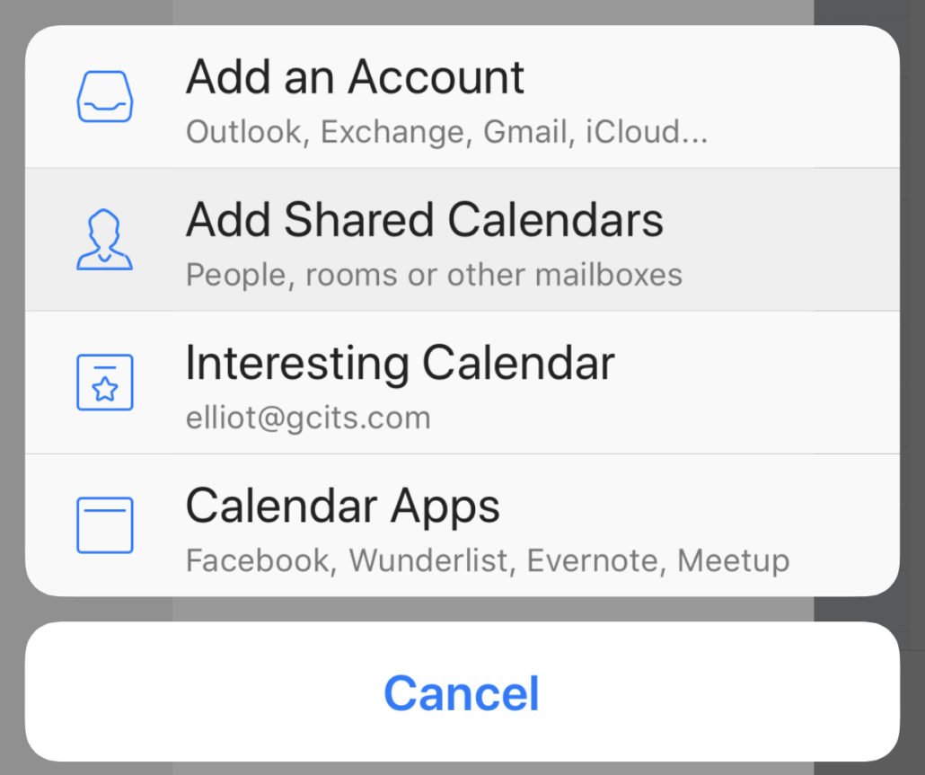 Add Shared Calendar to iPhone without OWA - Collaboration - Spiceworks Community