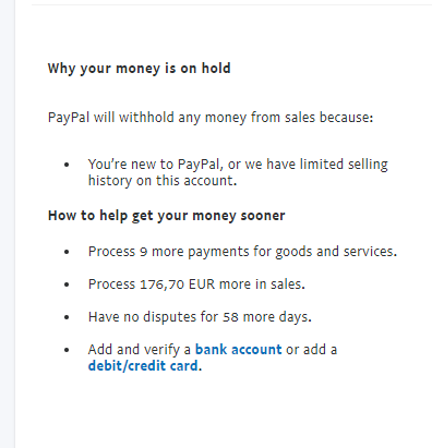 Why Business Funds Are Placed on Hold | PayPal US