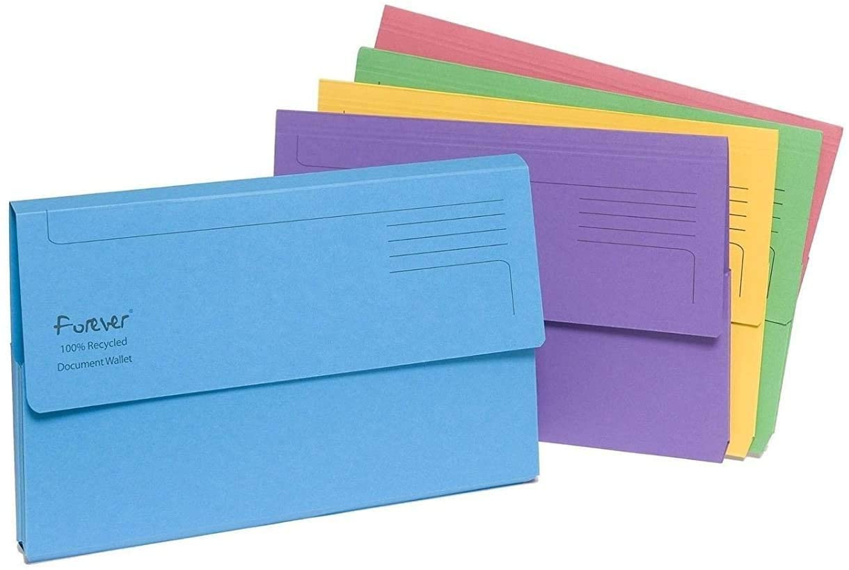 A4 Document Wallet (Cardboard) - STATIONERY CITY