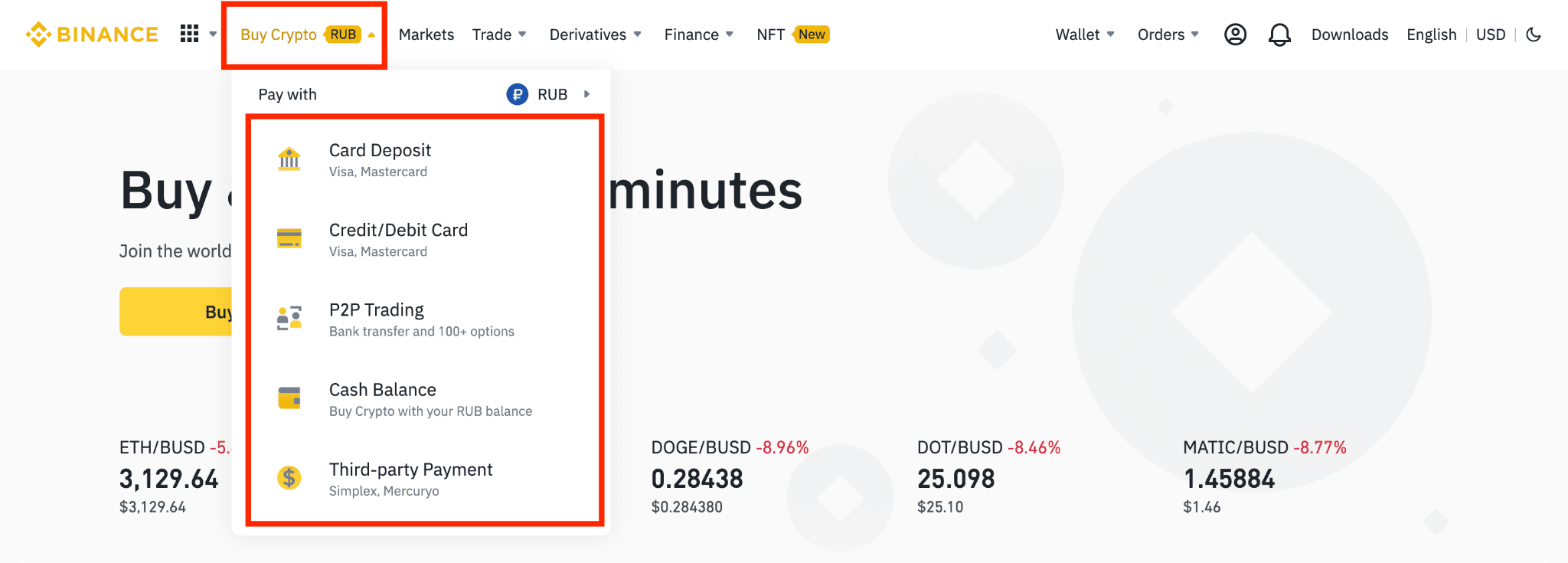 Binance Deposit Methods: Step-by-Step Guide to Buy Crypto via Fiat, Bank Card, and P2P