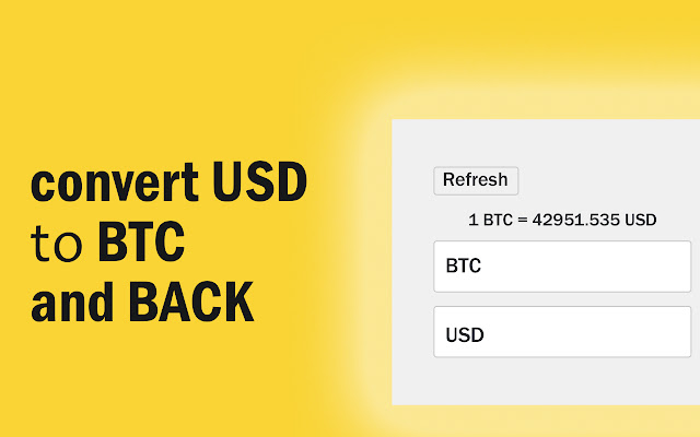 Convert 1 USD to BTC (1 United States Dollar to Bitcoin)