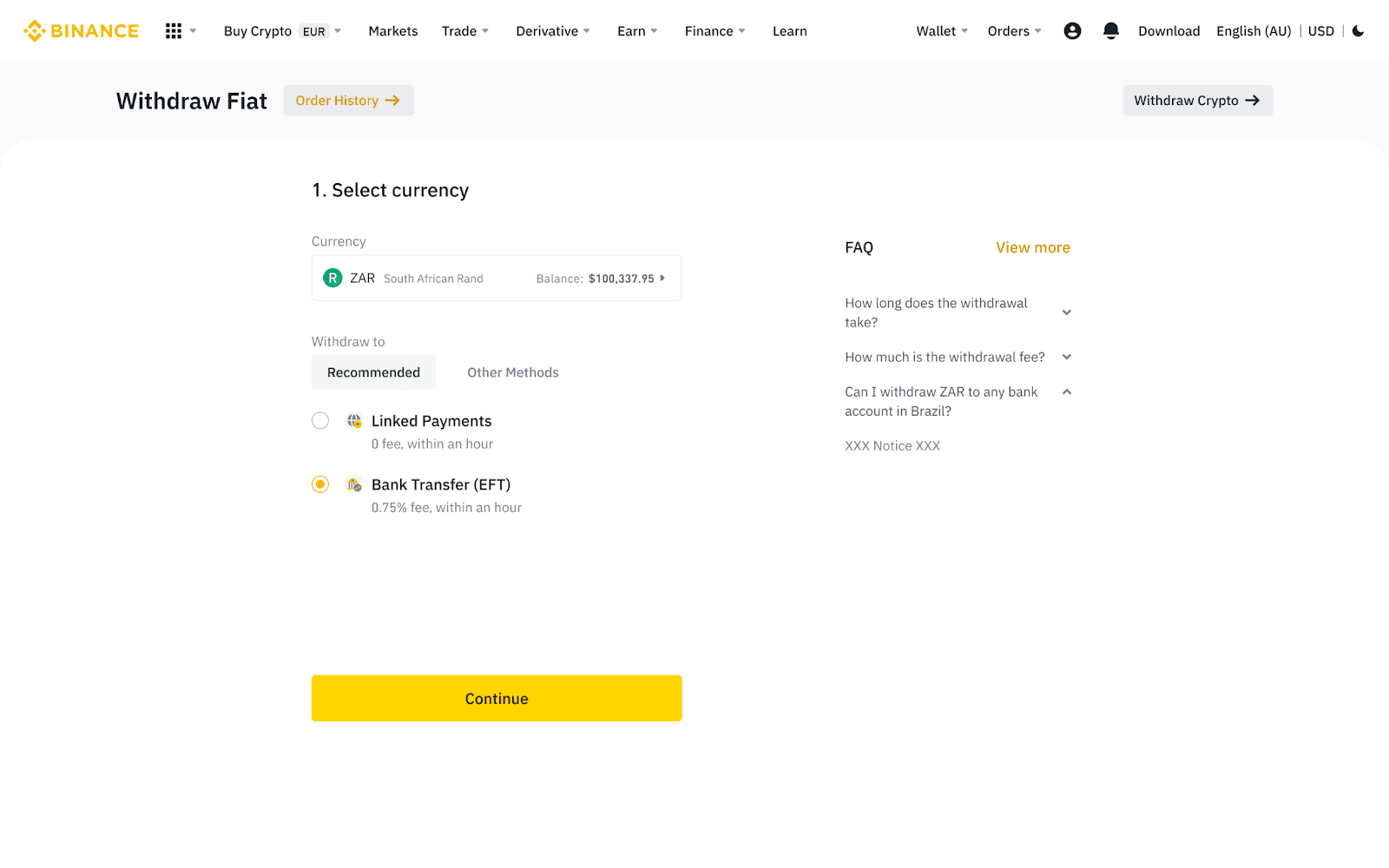 How to use Binance to affordably withdraw to local currency - GrabrFi Help Center