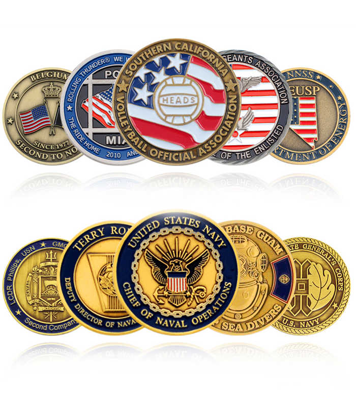 Custom Club Coins - Quality Challenge Coins - No Minimum