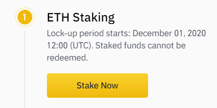 Binance Enables Withdrawal Option for ETH Staking: Details