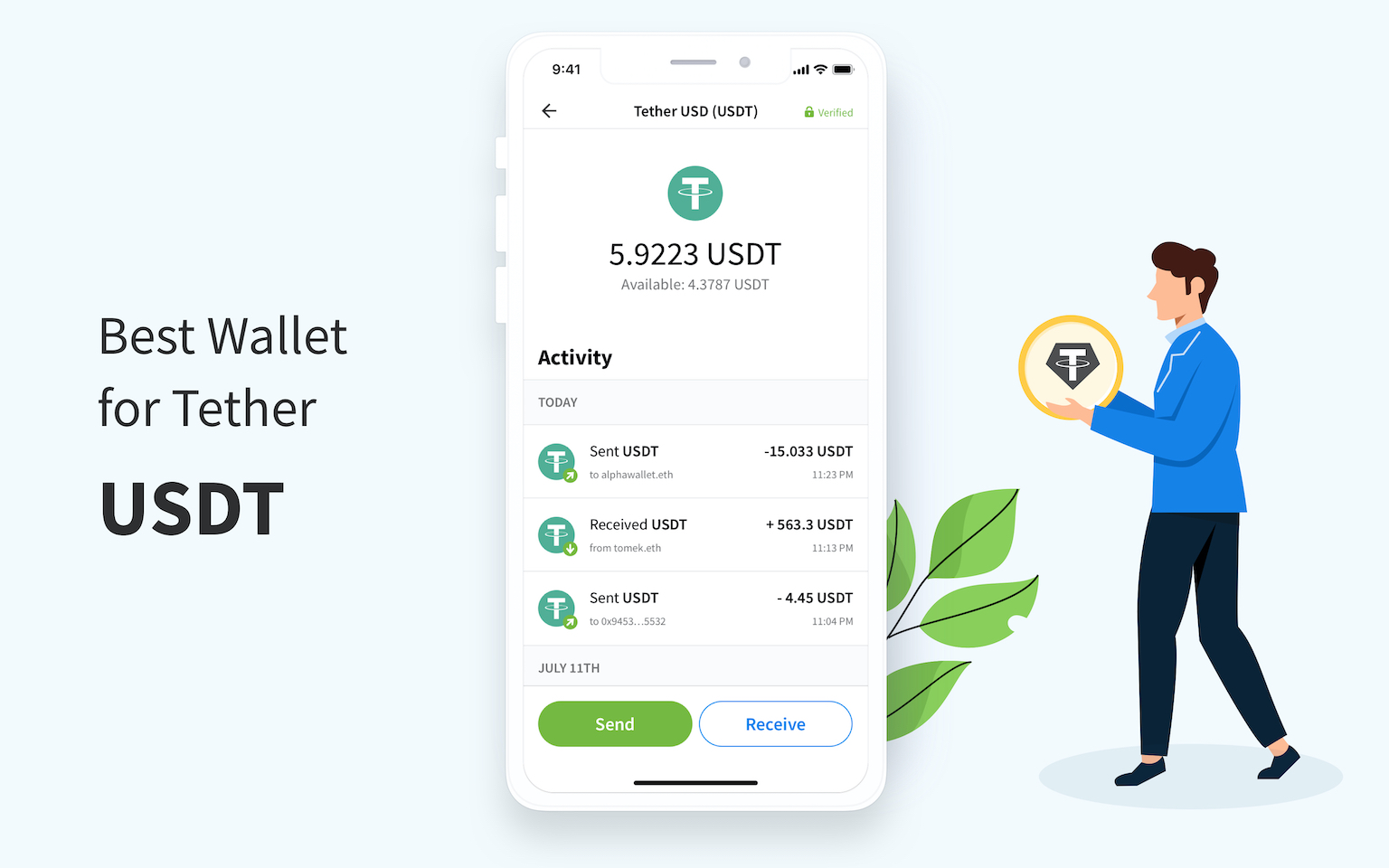 Top Tether (USDT) Wallets | CoinCarp