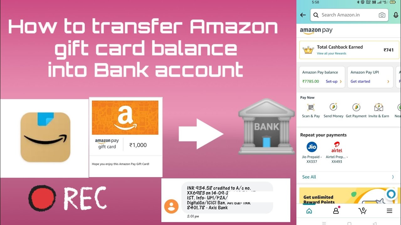 How to Transfer Amazon Gift Card Balance to Bank Account