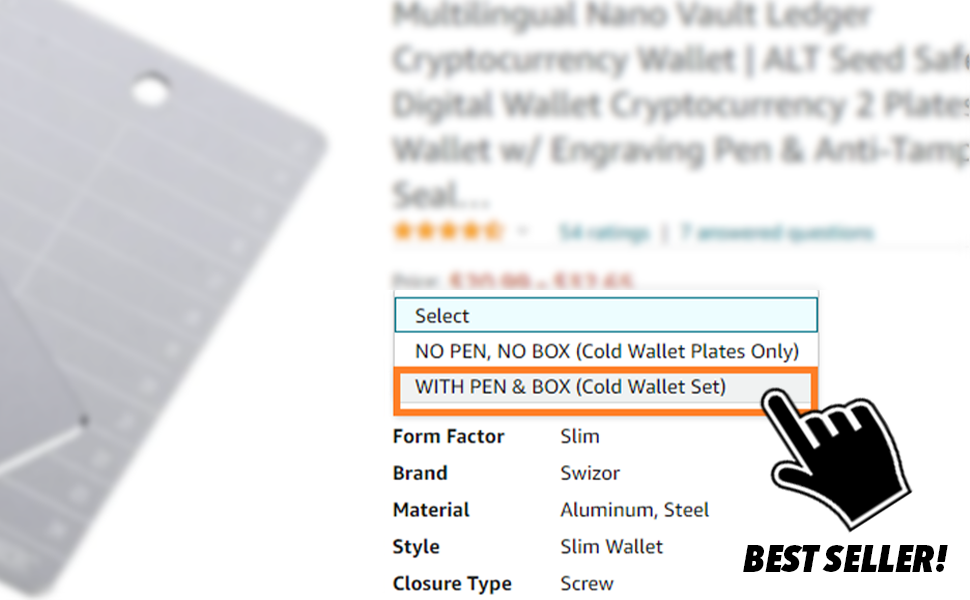 Buy Ledger Nano S cryptocurrency wallet in South Africa | digiwallets